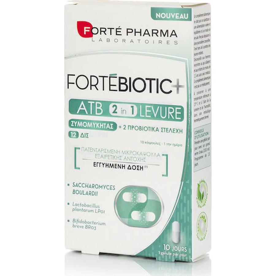 Forte Pharma ForteBiotic+ ATB Yeast 2 in 1 Probiotics 10 caps