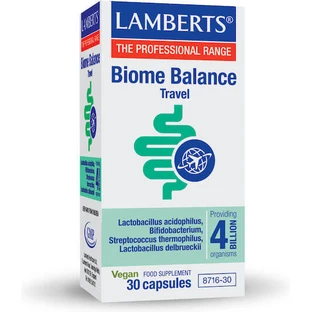 Lamberts Biome Balance Travel Travel Probiotic 30 gélules