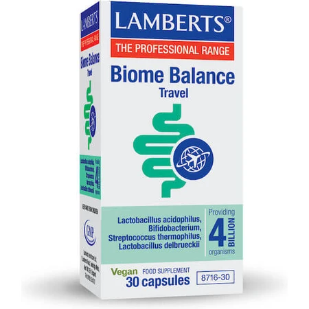 Lamberts Biome Balance Travel Travel Probiotic 30 gélules