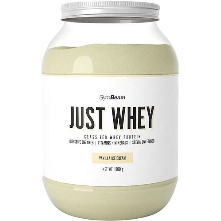 GymBeam Just Whey Proteína de suero de leche con sabor a helado de vainilla 1kg