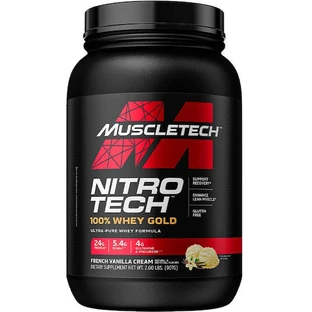 MuscleTech Nitro Tech Molkenprotein mit Vanille-Geschmack 908gr