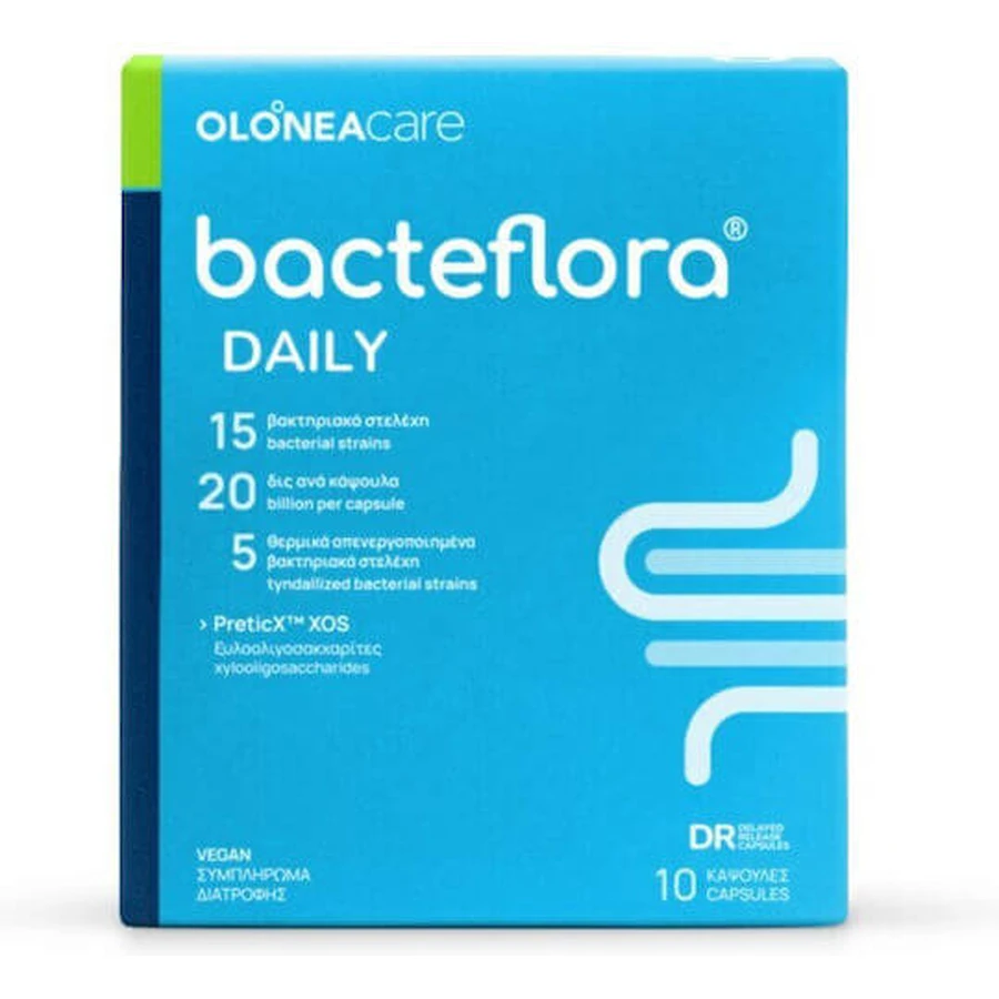 Olonea Bacteflora Probiótico Diario 10 cápsulas vegetales