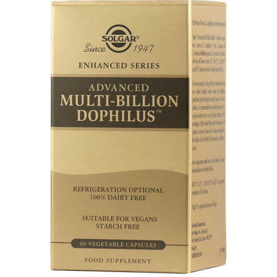 Solgar Advanced Multi Multi Billion Dophilus Probiotic Probiotic 60 veget 60 Kappen