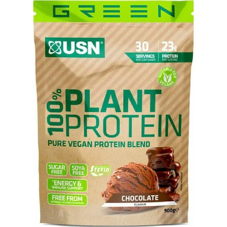 USN 100% Plant Protein Gluten & Lactose Free with Chocolate Flavor 900gr