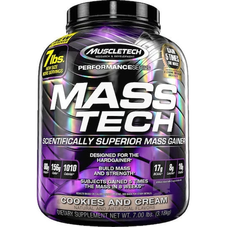 MuscleTech Performance Series Mass-Tech met Creatine & Koekjes & Crème smaak 3.18kg