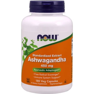 Now Foods Ashwaganda Extract 450mg 180 veget capsules