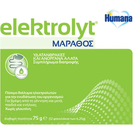 Humana Elektrolyt Pomme Pomme 12 sachets