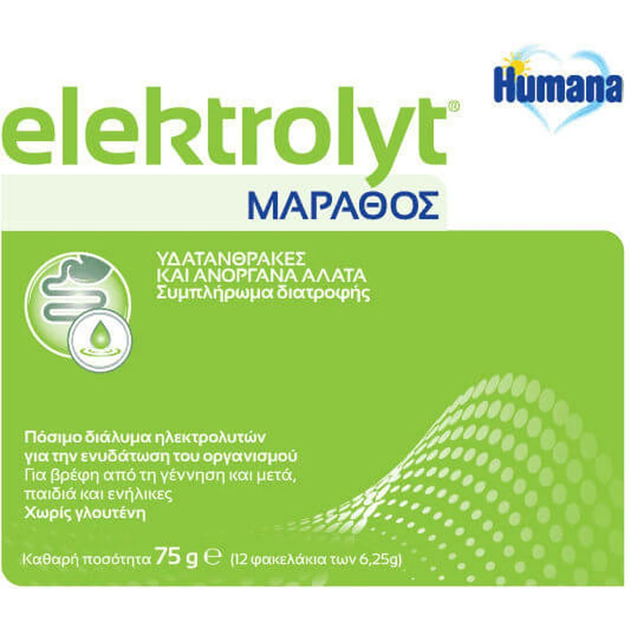 Humana Elektrolyt Pomme Pomme 12 sachets