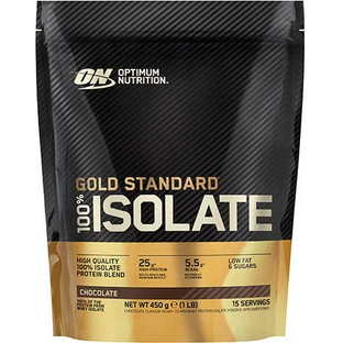 Optimum Nutrition Gold Standard 100% Whey Protein Isolate Glutenvrij met Chocolade Smaak 450gr