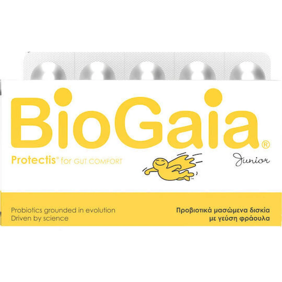 BioGaia ProTectis Junior Probiotics for Children 30 chewable tablets Strawberry