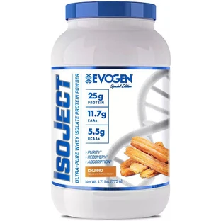 Ultrazuiver wei-eiwitisolaat Isoject 896g Evogen Nutrition Churro