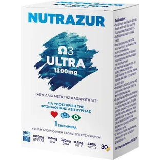 Rener Nutrazur Ω3 Ultra Fish Oil 1300mg 30 caps Unflavoured