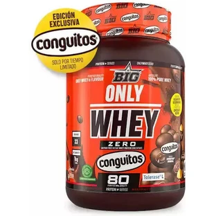 Big Only Whey Zero Whey Protein Proteína de suero de leche sin lactosa con sabor a conguitos 1kg