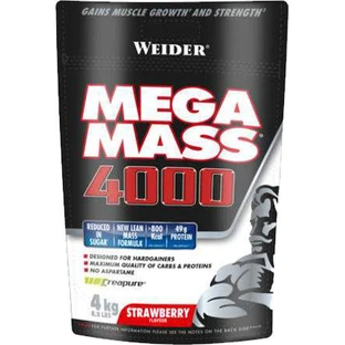 Weider Mega Mass 4000 con Creatina y Sabor Fresa 4kg