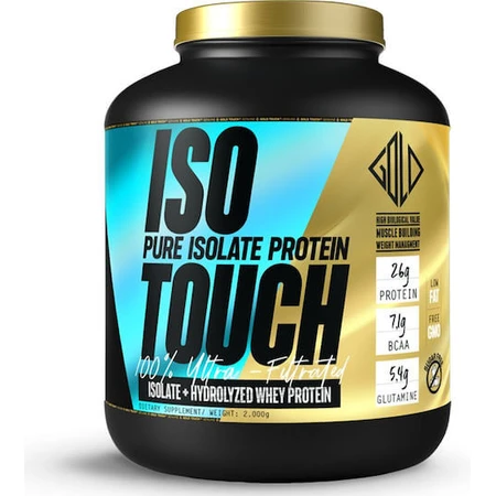 GoldTouch Nutrition Iso Touch 86% Whey Protein Glutenvrij met Smaak Chocolade Hazelnoot 2kg