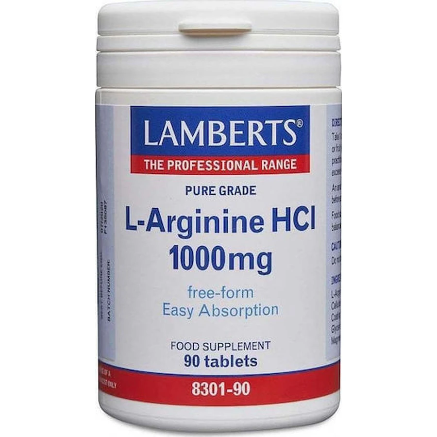 Lamberts L-Arginine HCl 1000mg 90 Tablete Unflavoured