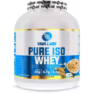 Yava Labs Pure Iso Whey Proteína de Suero con Sabor Mantequilla de Cacahuete 2kg