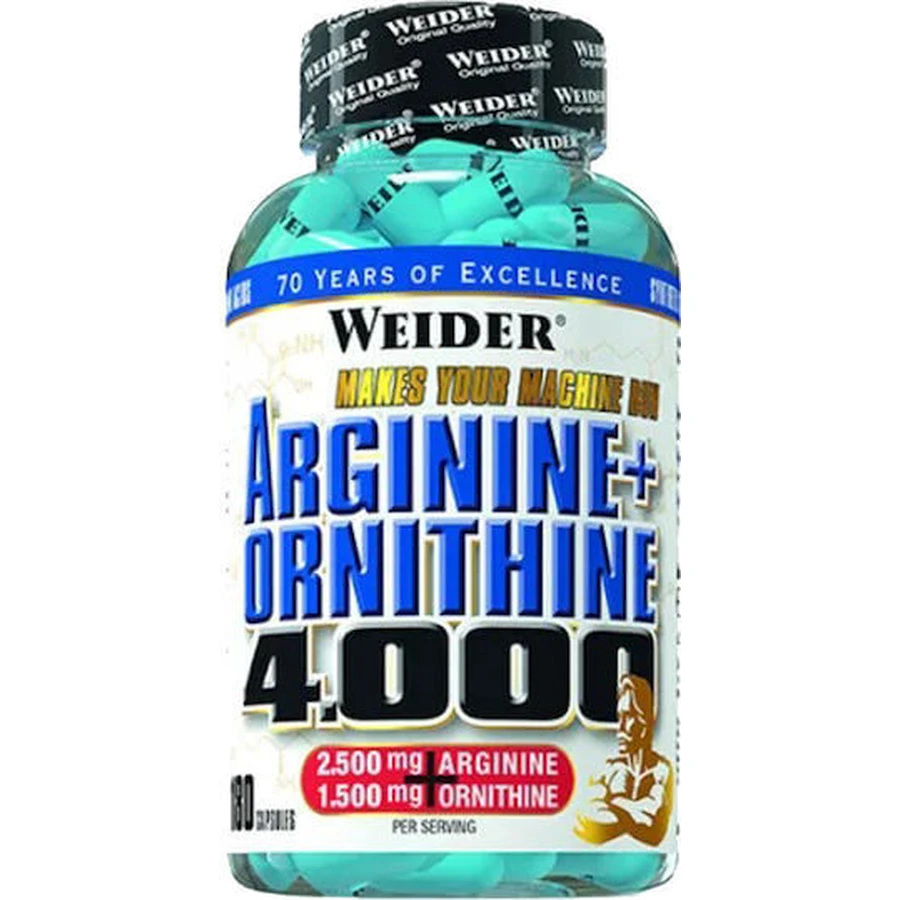 Weider Arginine Ornithine 4000 180 Capsules