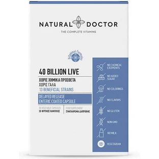 Natural Doctor Probiotics 40 Milliarden Probiotika 30 Kapseln