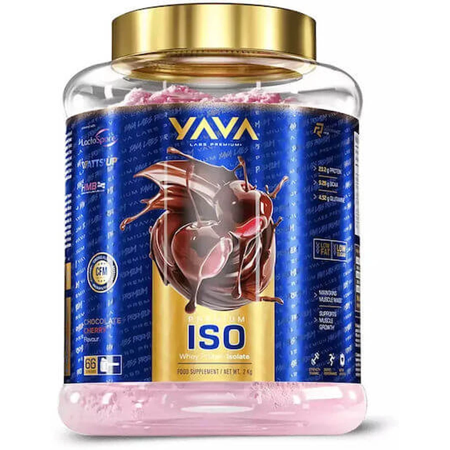 Yava Labs Premium ISO Whey Protein Flavored Whey Protein Chocolate Cherry 2kg