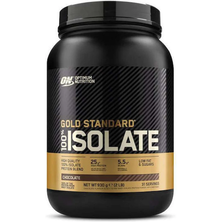 Optimum Nutrition Gold Standard 100% isoliertes Molkenprotein-Isolat Glutenfrei mit Schokoladengeschmack 930gr