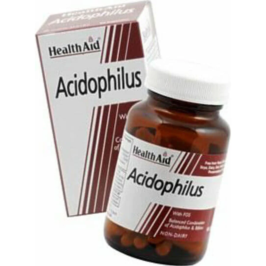 Health Aid Acidophilus met FOS Probiotic 60 capsules