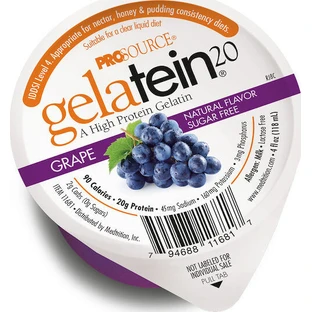Medtrition ProSource ProSource Gelatein 20 sans gluten ni lactose avec arôme de raisin 120ml