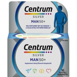Centrum Silver Man 50+ Multivitamin for Energy & Immune System Strengthening 30 Comprimés