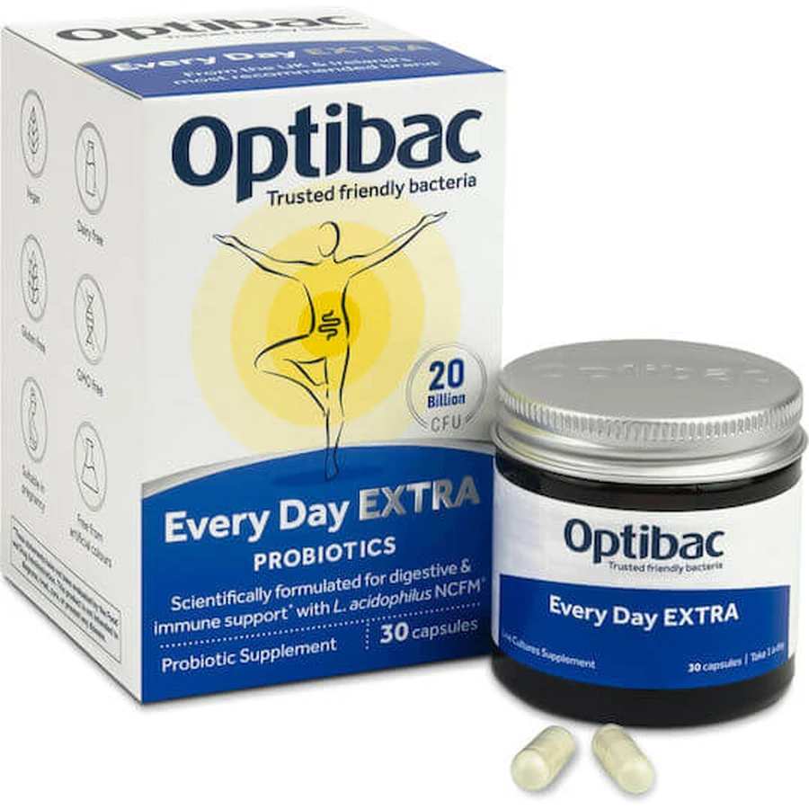 OptiBac For Every Day Extra Strength Probiotic 30 caps