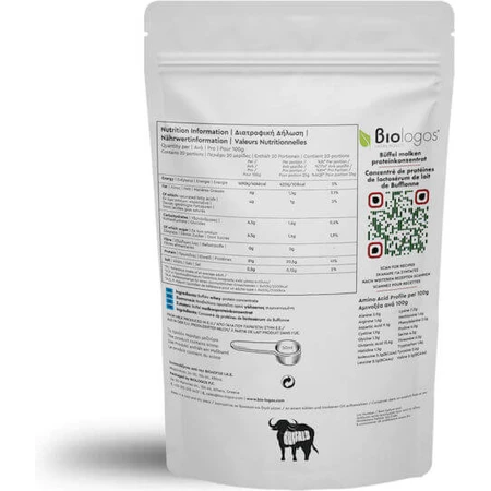 Viologos Buffalo Whey 50% Organic Whey Protein 500gr