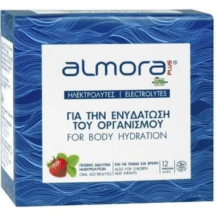 almora PLUS® Hidratación Corporal Electrolitos Fresa 12 sobres