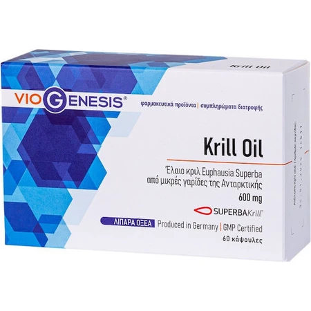 Viogenesis Krill Oil Superba 600mg 60 Caps Unflavoured