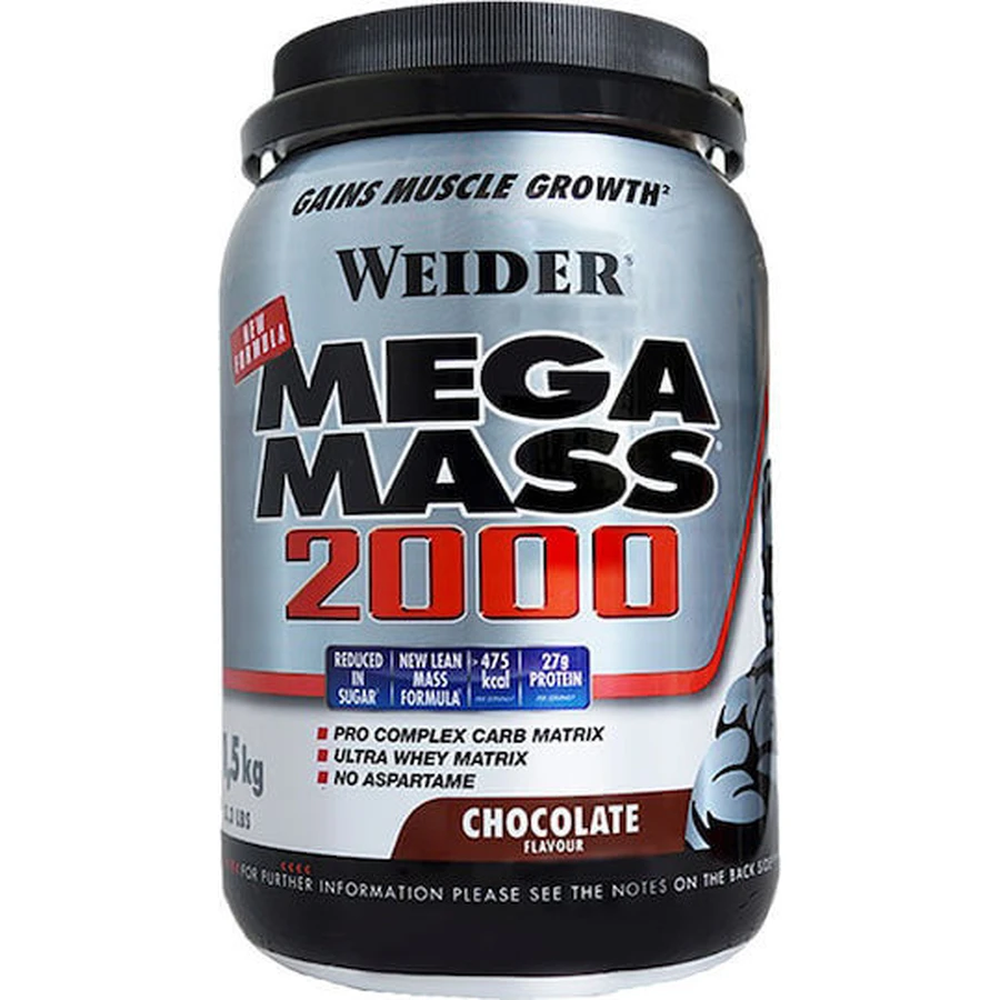 Weider Mega Mass 2000 with Chocolate Flavor 1.5kg