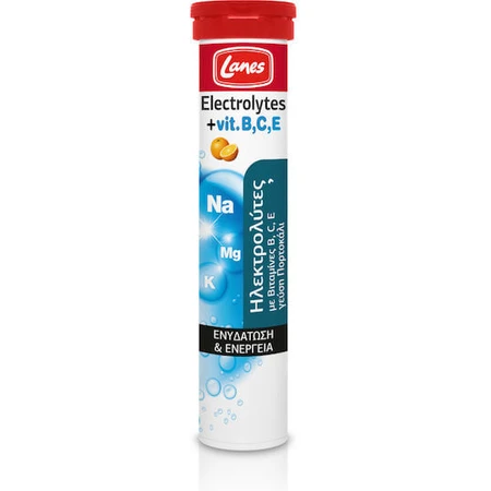 Lanes Electrolytes Vitamins B C E Vitamins B C Orange 20 tabs ef