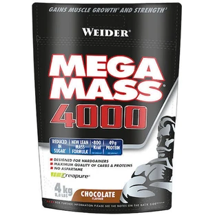Weider Mega Mass 4000 mit Kreatin und Schokoladengeschmack 4kg