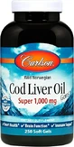 Carlson Labs Twins Wild Norwegian Cod Liver Oil 1000 Mg [250 softgels]