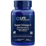 Life Extension Super Omega 3 EPA/DHA Visolie Sesam Lignanen en Olijf Extract 120 softgels
