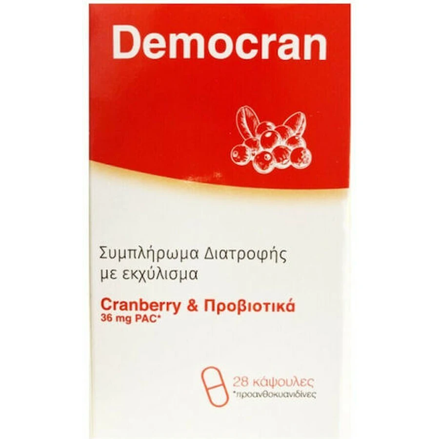 Demo Democran Cranberry Probiotikum Cranberry 36mg 28 Kapseln