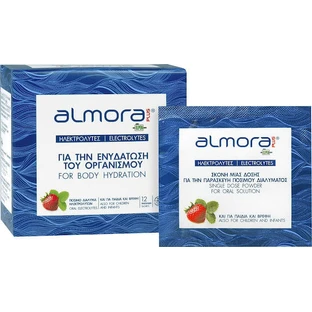 almora PLUS® Lichaam Hydraterende Elektrolyten Aardbei 12 sachets