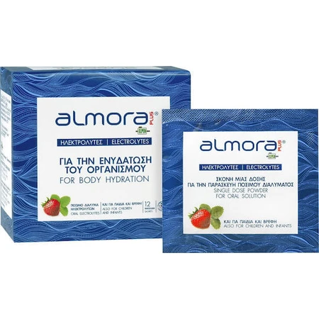 almora PLUS® Lichaam Hydraterende Elektrolyten Aardbei 12 sachets