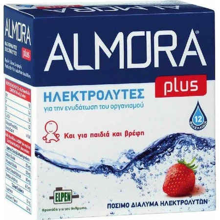almora PLUS® Lichaam Hydraterende Elektrolyten Aardbei 12 sachets