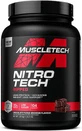 MuscleTech NitroTech Whey Protein Whey Protein Ripped Whey Protein with Chocolate Fudge Brownie Flavor 1.8kg