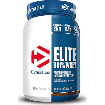 Dymatize Elite 100% Whey Whey Protein Whey Protein Gluten Free with Rich Chocolate Flavor 942gr