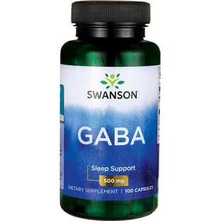 Swanson GABA 500mg 100 Capsules Unflavoured