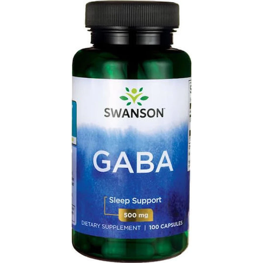 Swanson GABA 500mg 100 Capsules Unflavoured