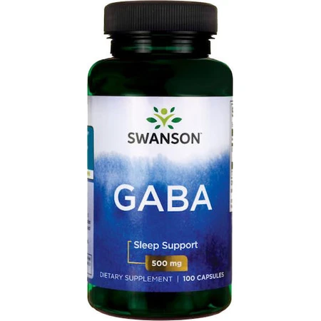 Swanson GABA 500mg 100 Capsules Unflavoured