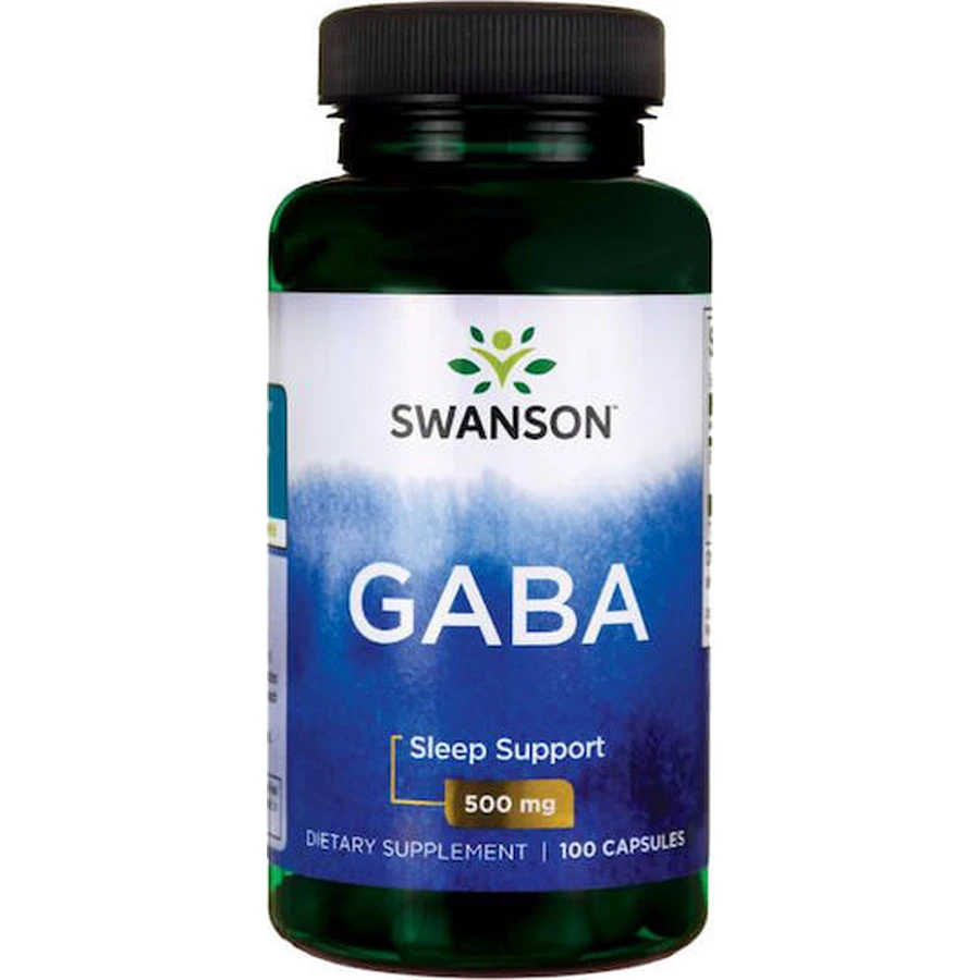Swanson GABA 500mg 100 Capsules Unflavoured