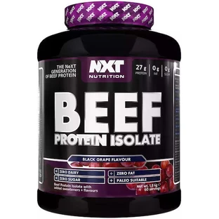 Nxt Nutrition Isolat de protéines de bœuf sans gluten ni lactose avec arôme de raisin noir 1.8kg