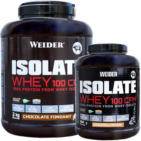 Weider Whey Isolaat Wei 100 CFM Wei-eiwit met smaak Vanillecrème 908gr