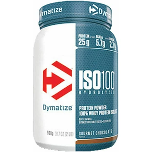 Dymatize ISO 100 Proteína de Suero Hidrolizada Sin Gluten con Sabor Chocolate Gourmet 932gr